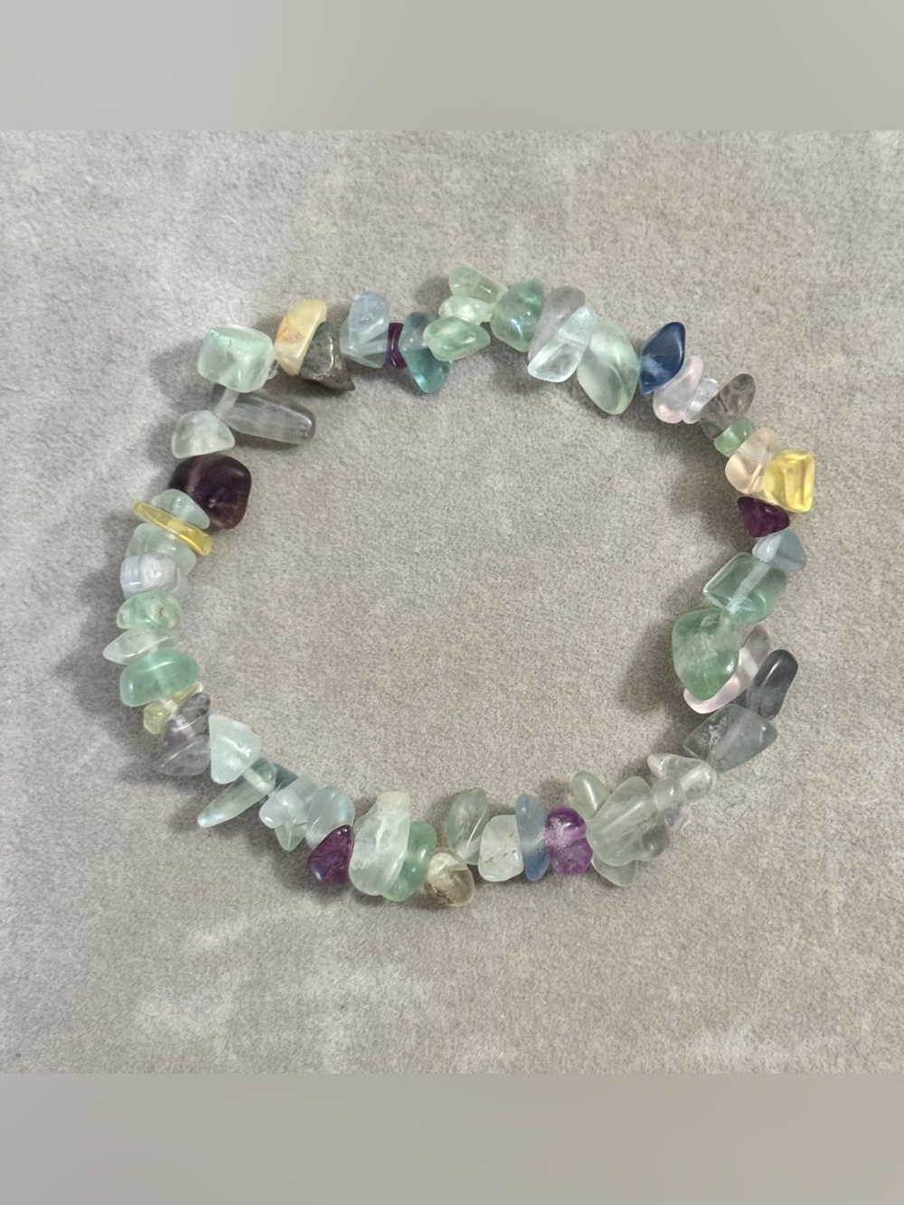 Hand Crafted Natural Gemstone Chip Stacking Bracelets - Picture 13 of 15
